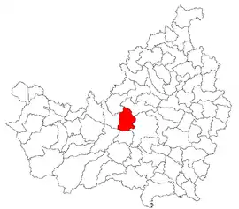 Location in Cluj County