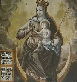 Madonna on the crescent, Bad Waldsee church (17th century)