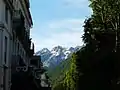 The Pyrenees mountain range seen from Bagnères-de-Luchon