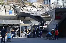 The southern pedestrian overbridge