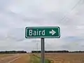 Sign to Baird