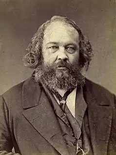  Portrait of Mikhail Bakunin who clashed with Karl Marx at the Hague Congress of 1872 resulting in a schism in the First International.