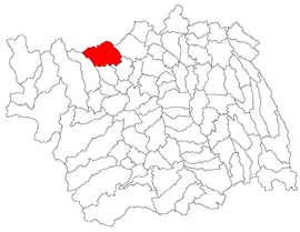 Location in Bacău County