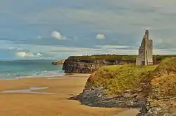 Ballybunion Castle and coastline