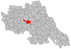 Location in Iași County