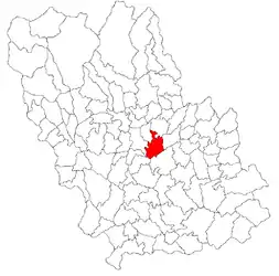 Location in Prahova County