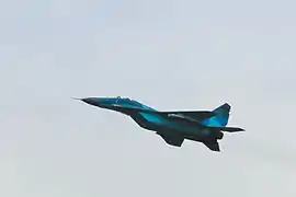 Bangladesh Air Force Mig-29 rushes of for a short mission