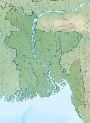 Map showing the location of Himchari National Park