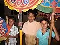 Children enjoying festival