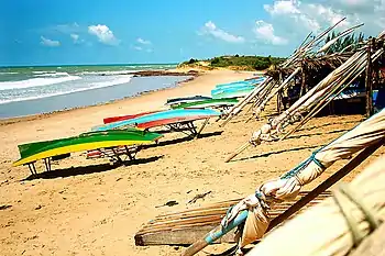 A beach in Touros named Lagoa do Sal