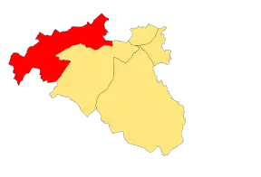 Location of the ward