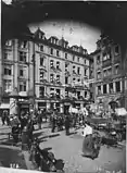 Barthels Hof, seen from the market (around 1890)