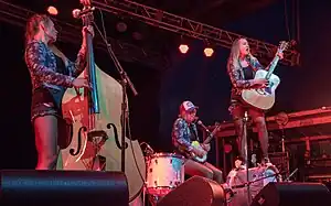 Baskery performing at the 2015 Hillside Festival