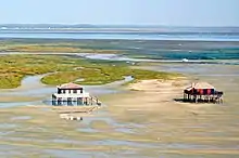 Cabanes tchanquées on the Isle of Birds, near Arcachon