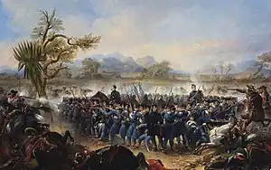 Image 35The Battle of Río San Gabriel, in 1847, was a decisive victory for the American campaign in Alta California. (from History of California)