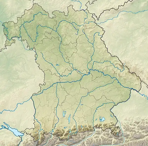 Aufseß (river) is located in Bavaria