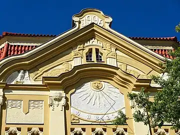 Detail of the sundial