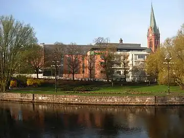 View from opposite river bank