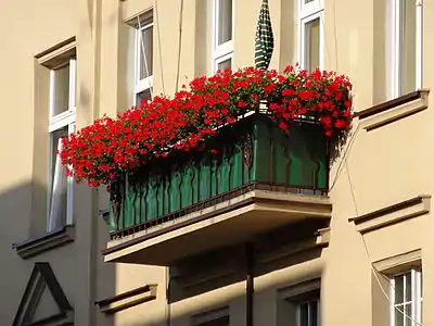 Detail of a balcony