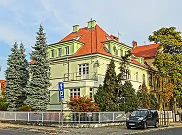 Villa at 3 Kopernika Street (1933-1935). Functionalism style.