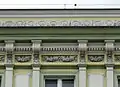 Adorned lintel and rosettes