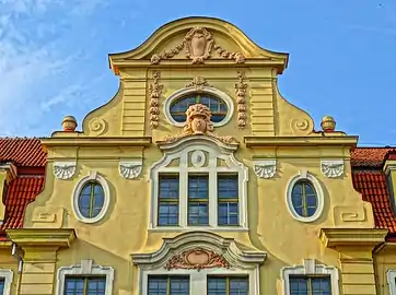 Detail of the pediment decoration