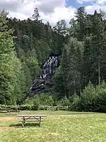 The falls in August 2019