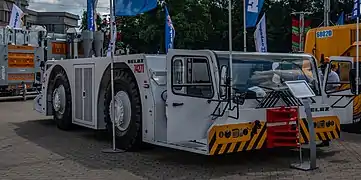 BelAZ 74271 airport tug with double cab