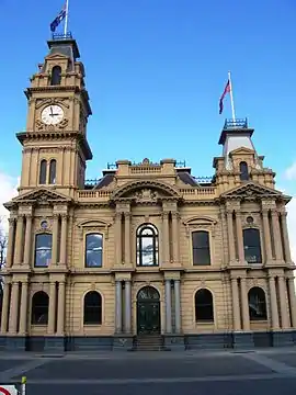 Bendigo Town Hall, Bendigo; completed 1885