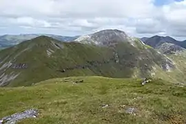 Benfree (left) and Benbaun (right), viewed from summit of Muckanaght