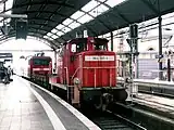 Preparation of the train in Aachen