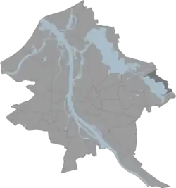 Location of Berģi in Riga