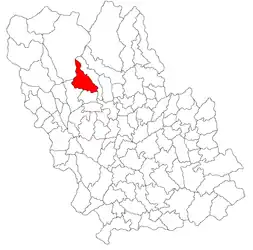 Location in Prahova County