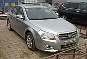 The front view of the post-facelift Besturn B70