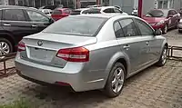 The rear view of the post-facelift Besturn B70