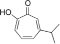 Hinokitiol is a monoterpenoid, a tropolone derivative.