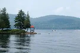 Big Moose Lake viewed from Covewood Lodge