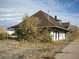 Biggar railway station a National Historic Site of Canada