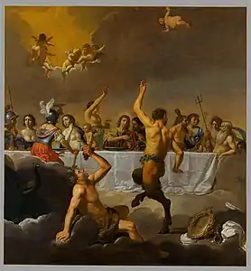 Jan van Bijlert, The banquet of gods, middle 17th century