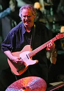 Frisell with the B3 Trio at Jazz Alley, Seattle, in 2004