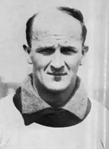 A headshot of a footballer