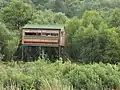 Bird hide in Cors Dyfi nature reserve