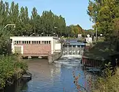 Weir of Voss Channel in Liebenwalde-Bischofswerder