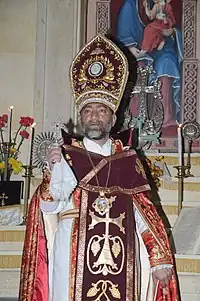 Archbishop Sebouh during Liturgy