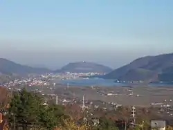 The city and the Bistrița River