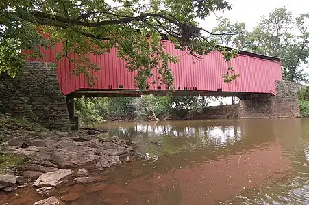 Bitzer's Mill Covered Bridge in West Earl Township