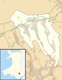 Tafarnaubach is located in Blaenau Gwent