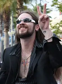 Bo Bice in The American Idol Experience motorcade at Walt Disney World.