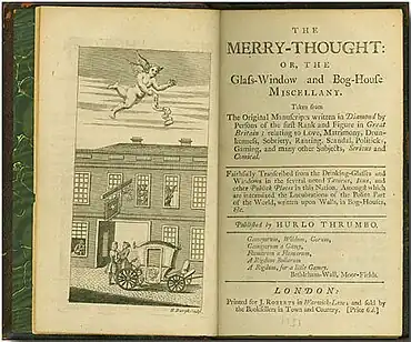 Frontispiece and title page to eighteenth-century miscellany