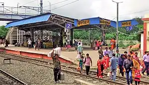 Platforms of Bangaon railway station